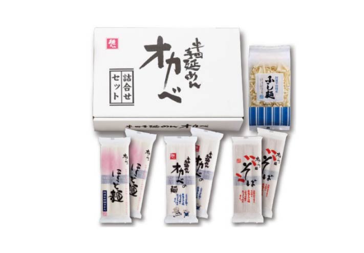 詰合せセット（オカベの麺・ほっと麺・手延そば・ふしめん）の商品画像