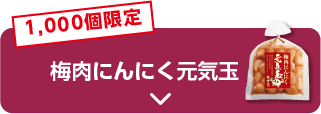 1,000個限定 梅肉にんにく元気玉