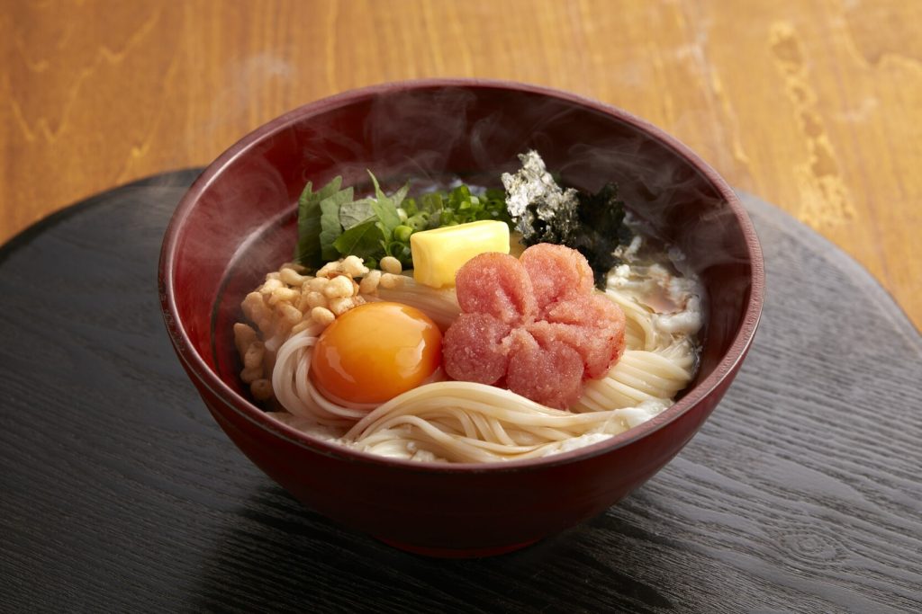 紅白めんたい釜玉