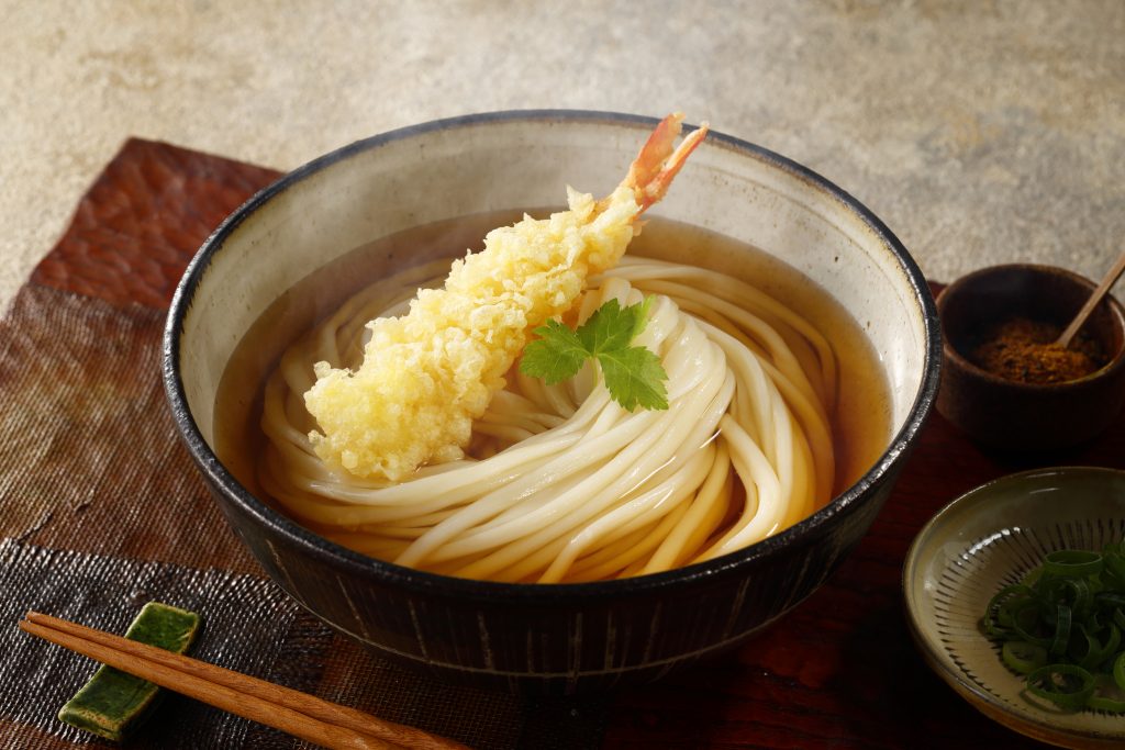 年越し海老天うどん