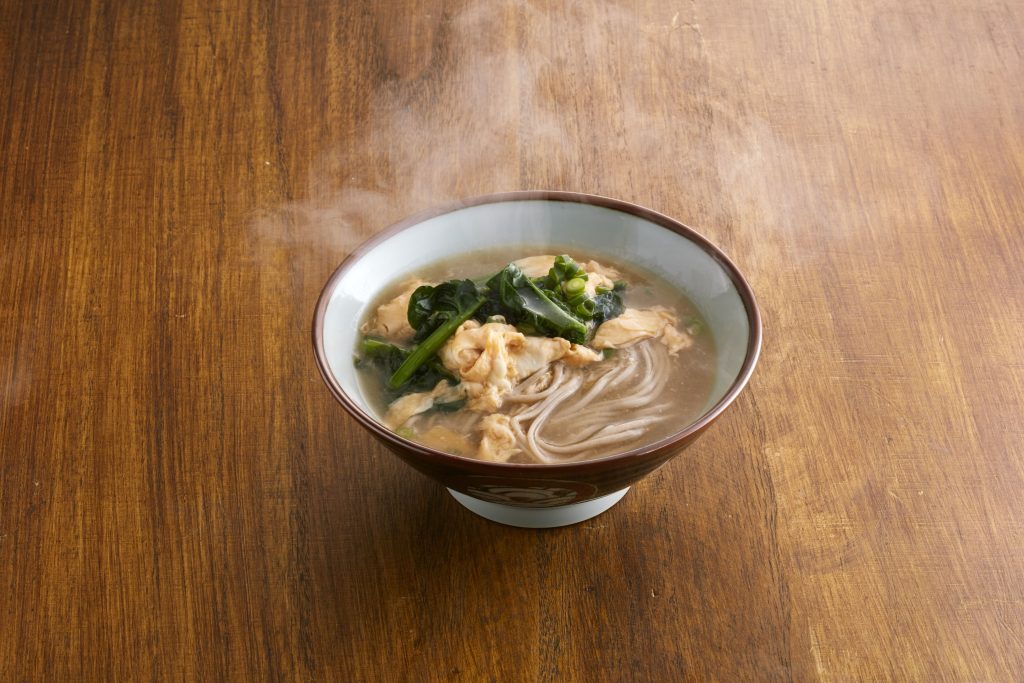 ぽかぽか生姜のほうれん草とろみ麺