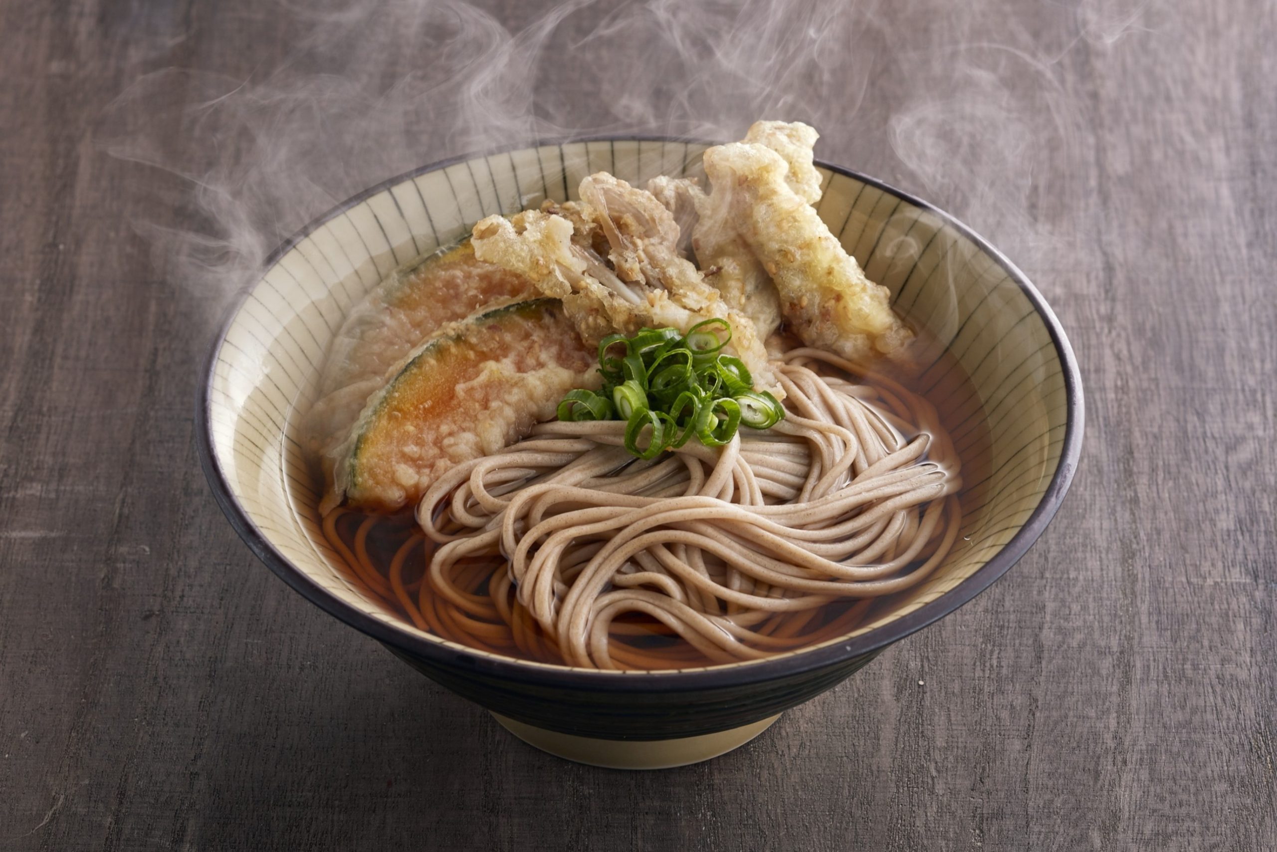 秋野菜のごま香り天ぷらそば