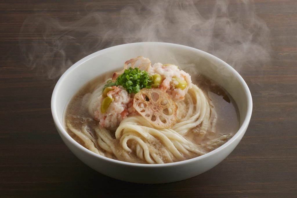 蓮根まんじゅううどん